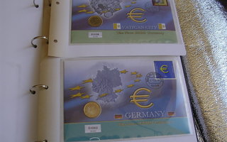 Tervetuloa euro / wellcome rahakirjeet 15 kpl v 2002
