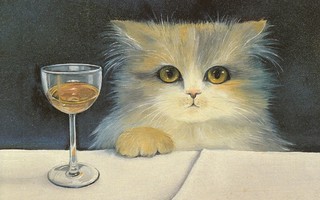 Renate Koblinger: Kissa ja lasi viiniä