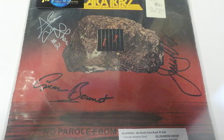 ALCATRAZZ NO PAROLE FROM ROCK N ROLL VG+/VG+ LP 3 X NIMMARIT