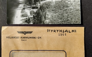 Postikortti Hyrynsalmi 1964 Karhumäki Alkup.Mallikappale