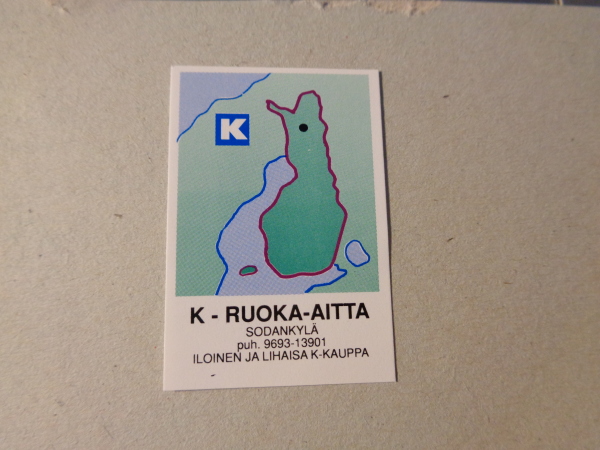 TT-etiketti K K-Ruoka-aitta, Sodankylä 