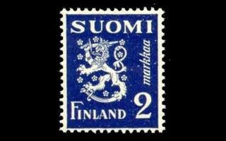 153 ** Leijona 2 mk mustansininen (1930)