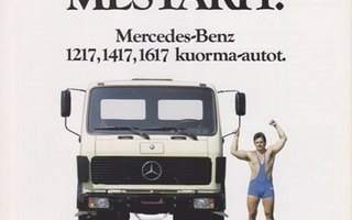 Mercedes-Benz keskiraskaat kuorma-autot -esite, 1983