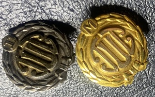TUL kulta merkki (585) 3,46 g  ja hopea merkki