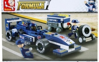 Sluban Formula M38-B0351 Kilpa-auto, 196 osaa, 2 hahmoa UUSI