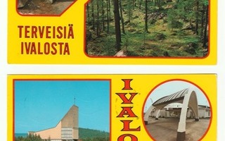 Ivalo-aiheisia postikortteja 5 kpl