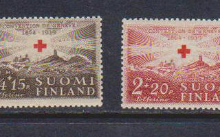 Punainen risti 1939 postituore ** sarja.