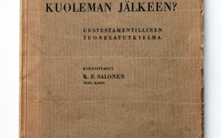 K.E. Salonen: Mihin joudut kuoleman jälkeen?