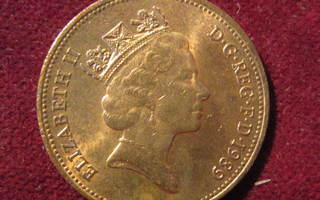 2  pence 1989. Iso-Britannia- Great Britain