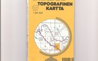 Topografinen kartta 1:50 000 Kuttanen