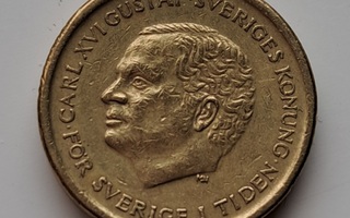 10 Ruotsin kruunua kolikko vuodelta 1991