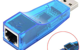 USB 2.0 LAN Ethernet RJ45 Adapteri PC 10/100Mbps (UUSI)