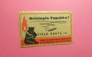 TT-etiketti Helsingin Tupakka Oy, Eteläranta 14