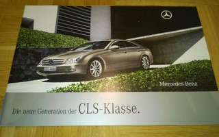 Esite Mercedes CLS W219, 2008. Sis myös CLS 63 AMG.
