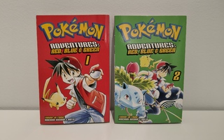 Pokemon Adventures 1 & 2 mangat