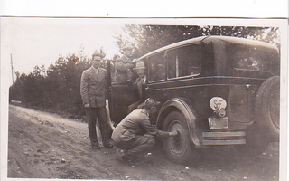 VANHA Valokuva UPEA Auto 1920-l 11,5 x 7 cm