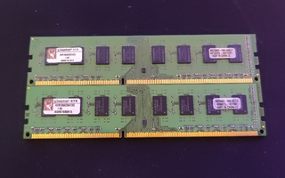 Kingston ValueRAM 2GB 1066MHz DDR3 Non-ECC CL7 X 2