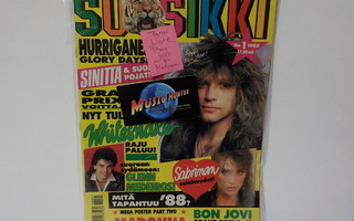 SUOSIKKI #1/1988 LEHTI + BON JOVI, MADONNA JULISTEET