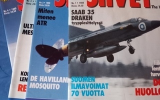 4 kpl siivet lehteä v 1988