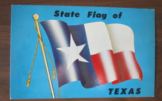 The Texas State Flag 1970-luku lippukortti
