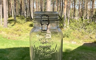 Hanallinen lasinen juoma-astia, N. 4 litraa