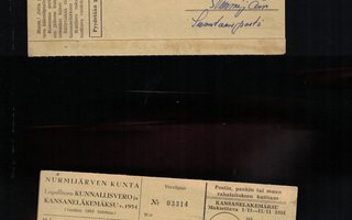 Nurmijärvi: kunnallisvero- ja kansaneläkemaksu kortti