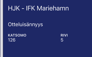 HJK IFK liput 2 kpl