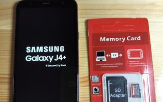 Samsung Galaxy J4+ & muistikortti