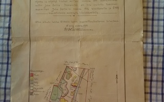 Kartta v.1919 Hannulan perintötila Hartola