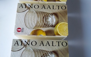 Iittala Aino Aalto lasit 4 kpl käyttämättömät  kirkkaat