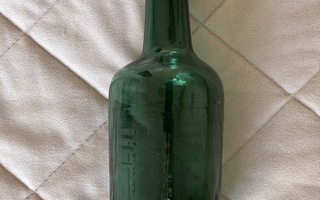Vihreä lasinen keräily pullo