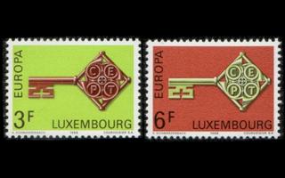 Luxemburg 771-2 ** Europa (1968)