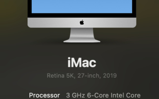 iMac 2019 Retina 5K 27 inch huippukuntoinen