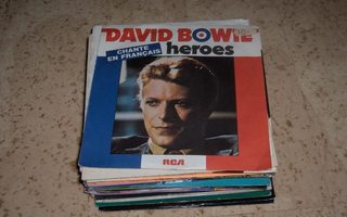 David Bowie 7" Heroes ranskaksi kuvakannella