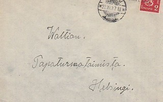 1937, Kirje Karkku, rivileima Kutala