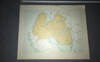 Vanha Suomi kartta