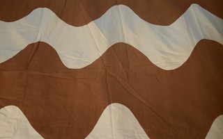 Marimekko ruskea lokki kangas 238x136cm