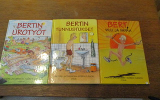 BERT -kirjoja 3 kpl Jacobsson-Olsson