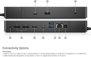 Dell Dock WD19 180W -telakointiasema (USB-C)