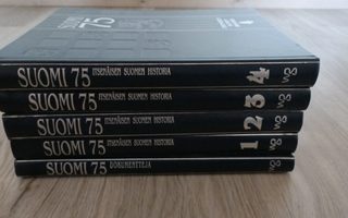 SUOMI 75 Itsenäisen suomen historia 1-4 + SUOMI 75 dokument