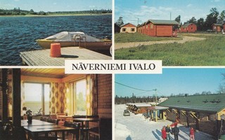 Ivalo Näverniemi  Leirintä lomakylä sommitelmakortti   a183