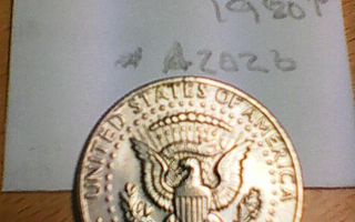USA ½ dollar 1980P, km#A202b