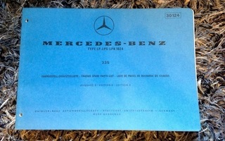 Mercedes-Benz varaosaluettelo kuorma-auto 335 LP/LPS1624,-71