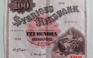 Ruotsi 100 kronor 1959