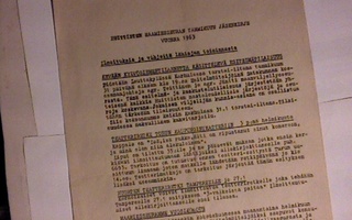 Huittinen, maamiesseura, 2 paperia, 1963 + risteily + muut.