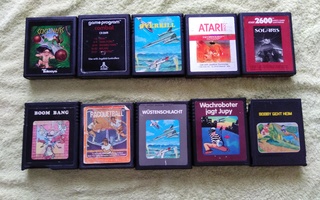 Atari 2600 pelejä 10kpl