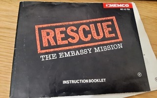 Nes Rescue The Embassy Mission FRA ohjekirja
