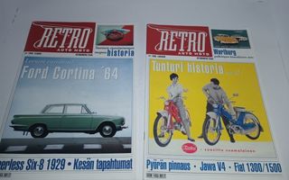 RETRO AUTO MOTO lehti , Numerot 3 ja 4 ,  vuosi 1988