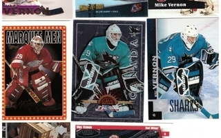 8 x Mv MIKE VERNON Calgary Flames, San Jose Sharks