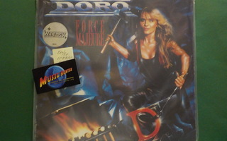 DORO - FORCE MAJEURE EX+/EX EU -89 PRESS LP